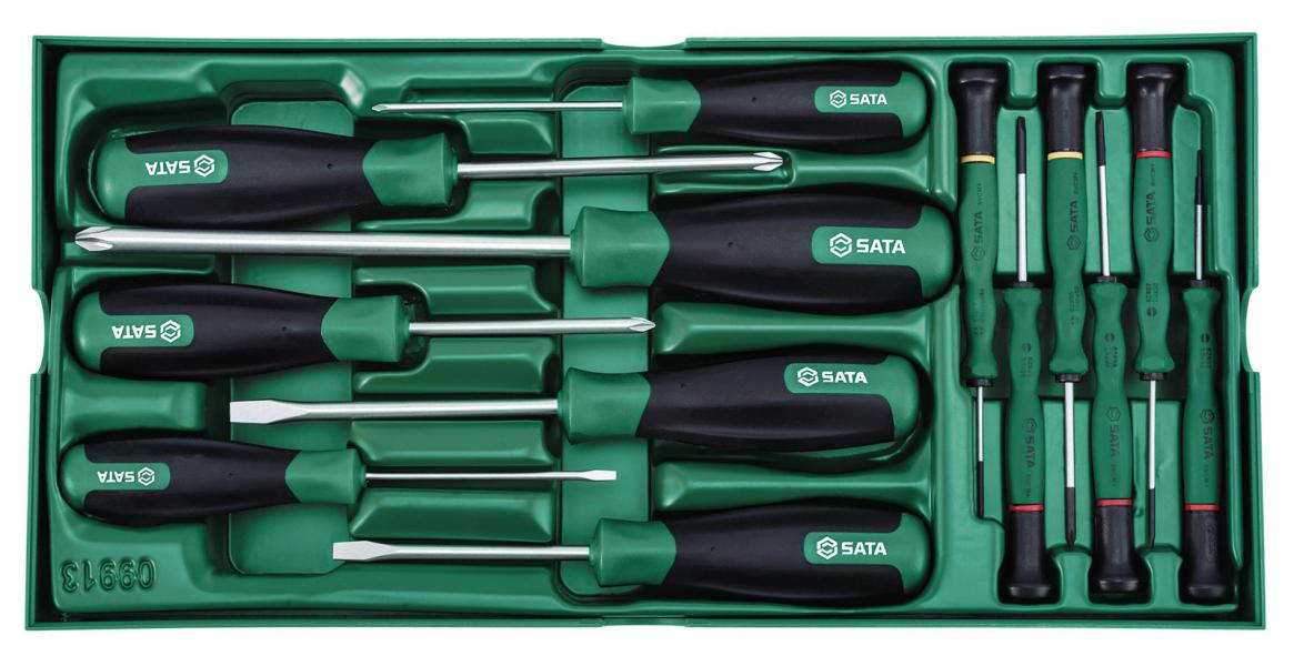 Set a vassoio cacciaviti 13 pz