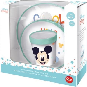 Set baby premium 3 pz Mickey Mouse