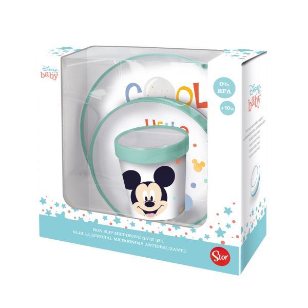 Set baby premium 3 pz Mickey Mouse
