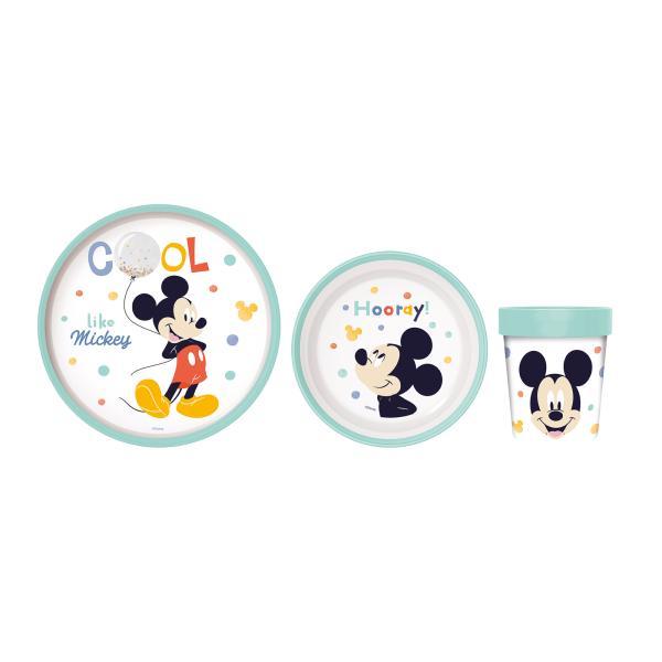 Set baby premium 3 pz Mickey Mouse - immagine 2