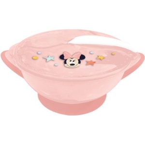Piatto con ventosa e cucchiaino Minnie