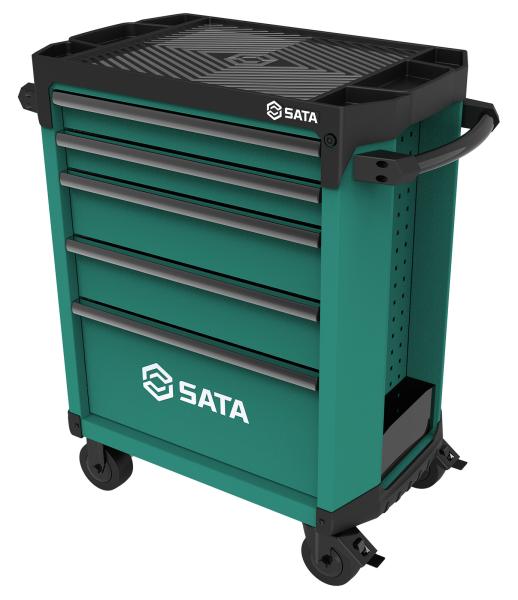 Carrello professionale 5 cassetti verde