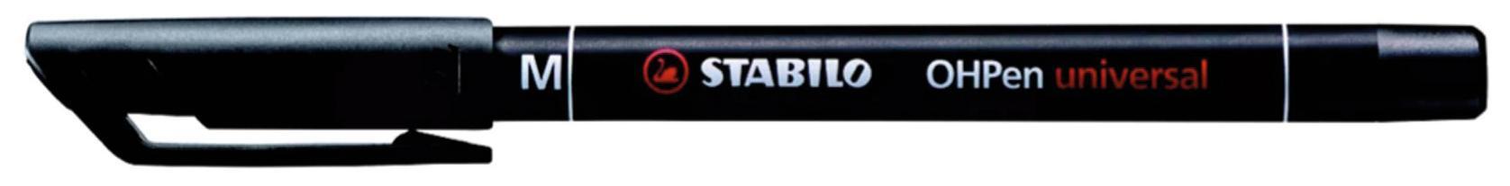 Conf. 10 pennarelli indelebili Stabilo Ophen medio 1 mm nero