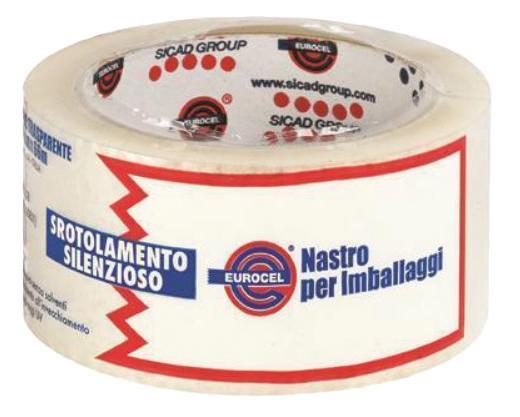 Conf. 6 nastri adesivi in polipropilene trasparente