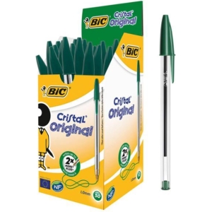 Conf. 50 penne BIC Cristal verde