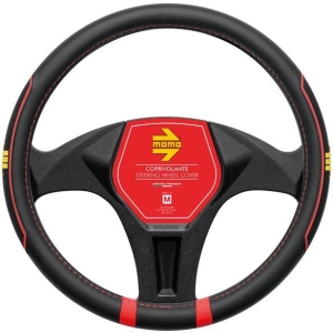 Coprivolante Fast pvc nero/cuciture rosse 38-39 cm