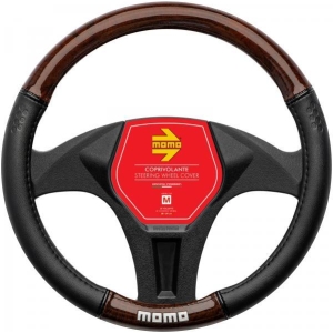 Coprivolante Luxury Wood pvc nero/marrone 38-39 cm