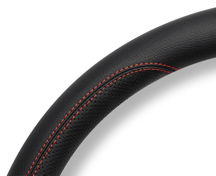 Coprivolante Truck Comfort pvc nero/cuciture rosse 44-46 cm - immagine 2