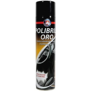 Conf. 12 pz Polibrill Oro lucida cruscotti senza silicone 600 mL