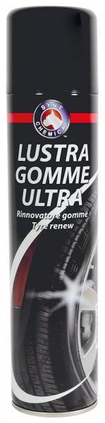 Conf. 12 pz Lustragomme Ultra nero gomme 400 mL