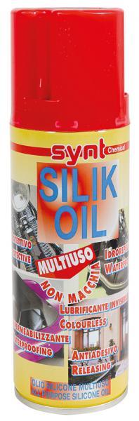 Conf. 12 pz Silik Oil olio di silicone multiuso 200 mL