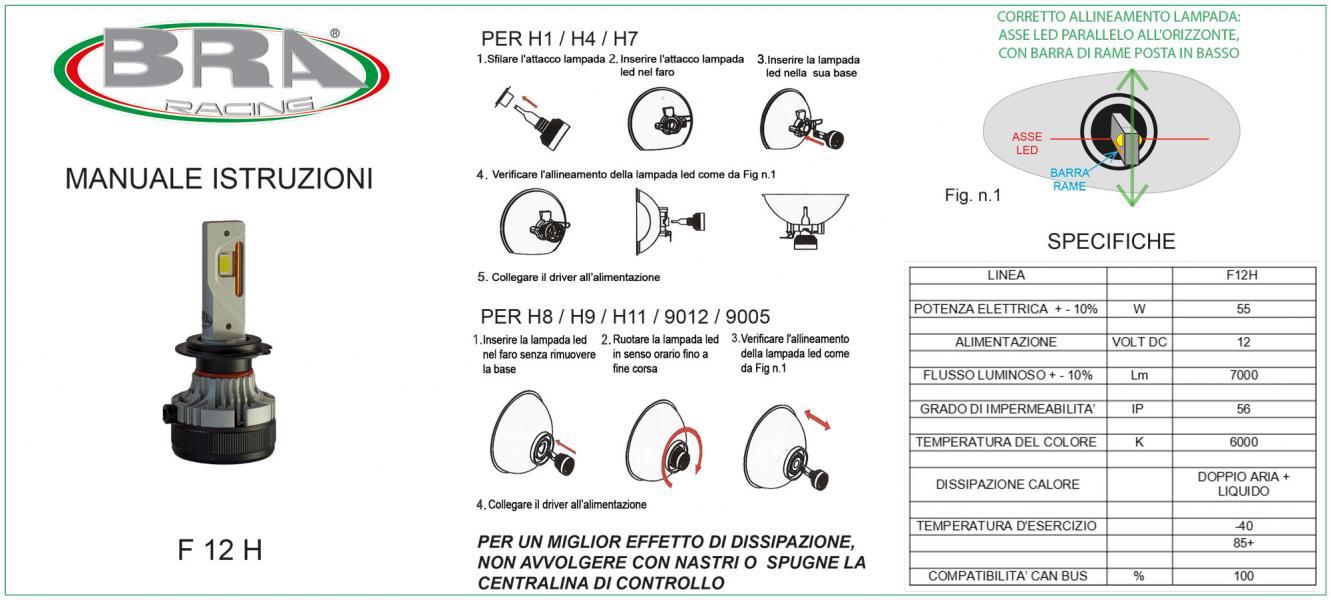 Lampadine led F12H H1 12V 55W - immagine 3