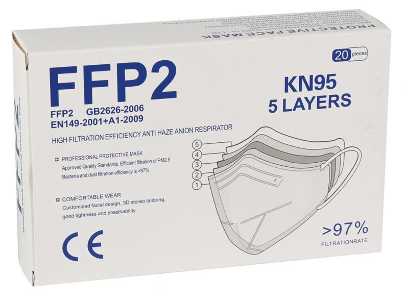 Conf. 20 mascherine KN95 FFP2 senza valvola - immagine 3