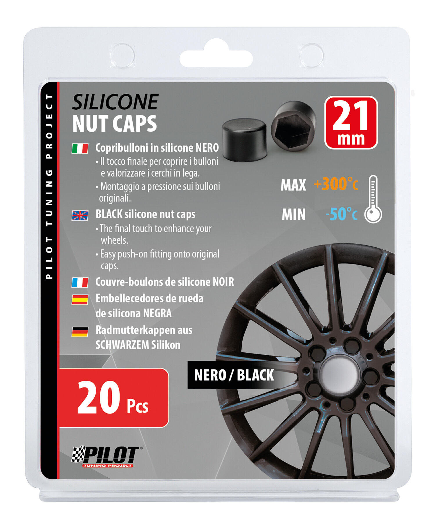 Copribulloni in silicone, 20 pz - 21 mm - immagine 2