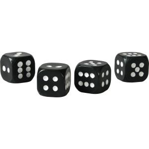 California-Dices, set 4 tappi coprivalvola - Nero