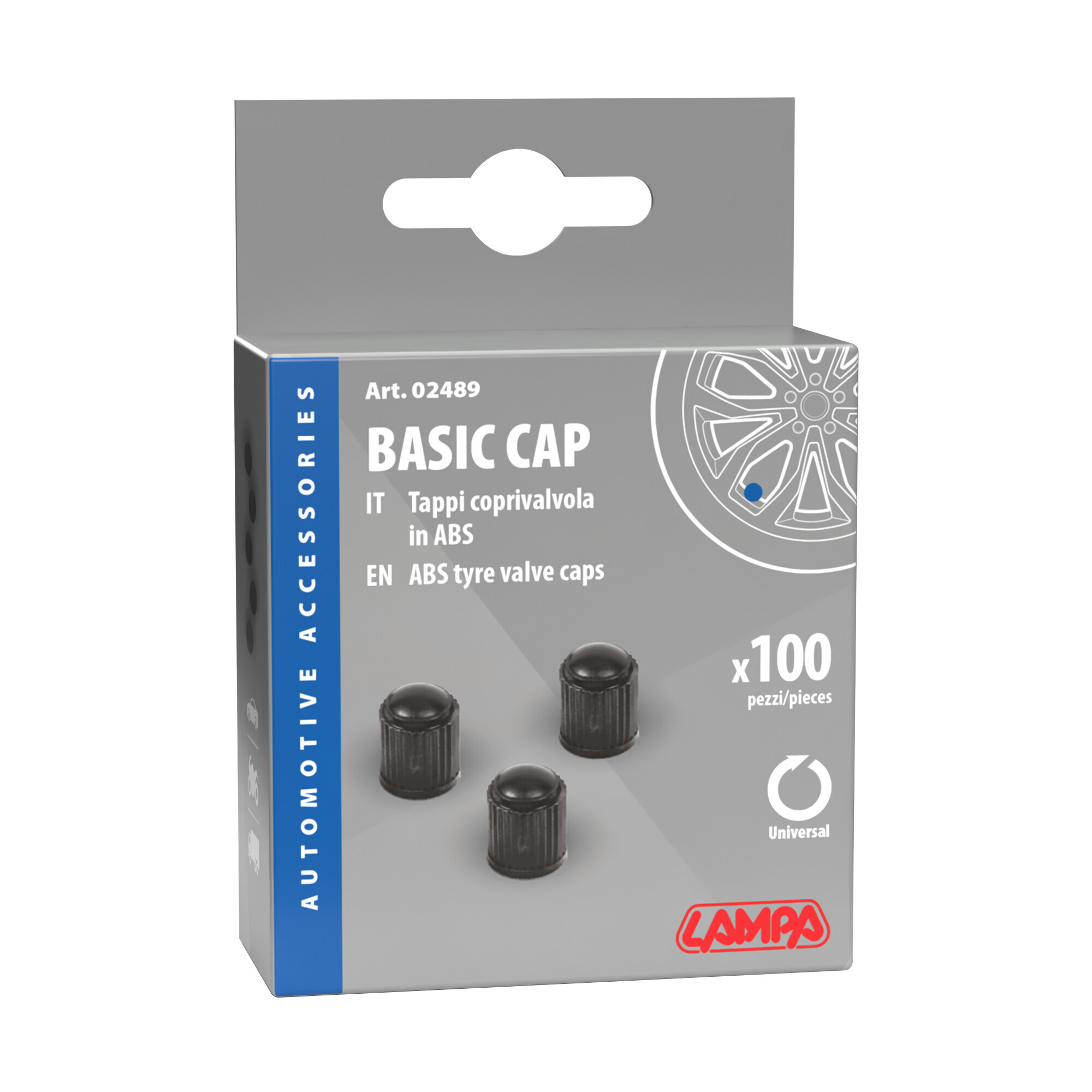 Tappi coprivalvola in Abs, set 100 pz - immagine 2