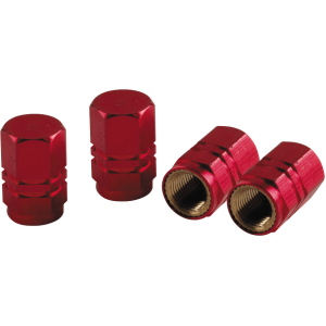 Sport-Cap Hexagonal, set 4 tappi coprivalvola - Rosso