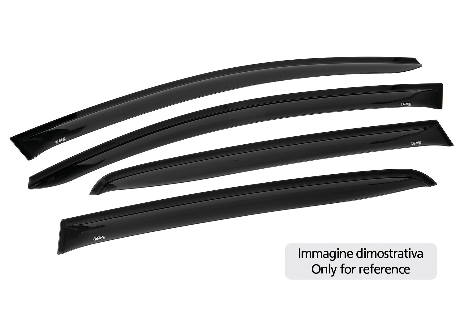 Air-Plus, deflettori aria adesivi ant+post - compatibile per Renault Clio III 5p (10/05>01/13)