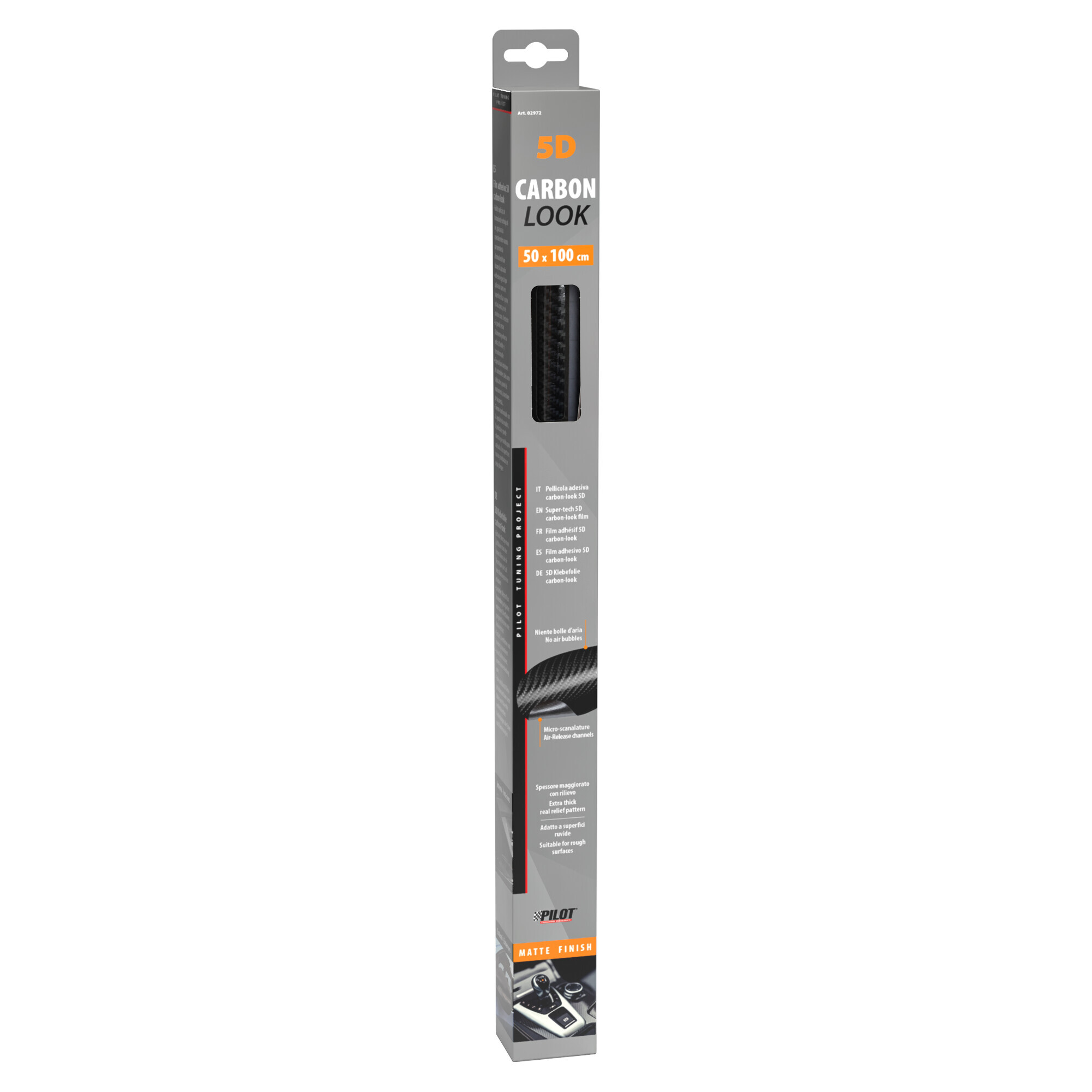 Pellicola adesiva carbon-look - 5D - 50x100 cm - Lucido - immagine 5