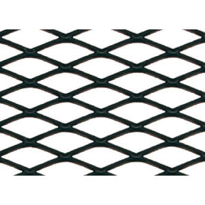 Racing Grill - Rombo medio 6x12 mm - 120x20 cm - Nero anodizzato