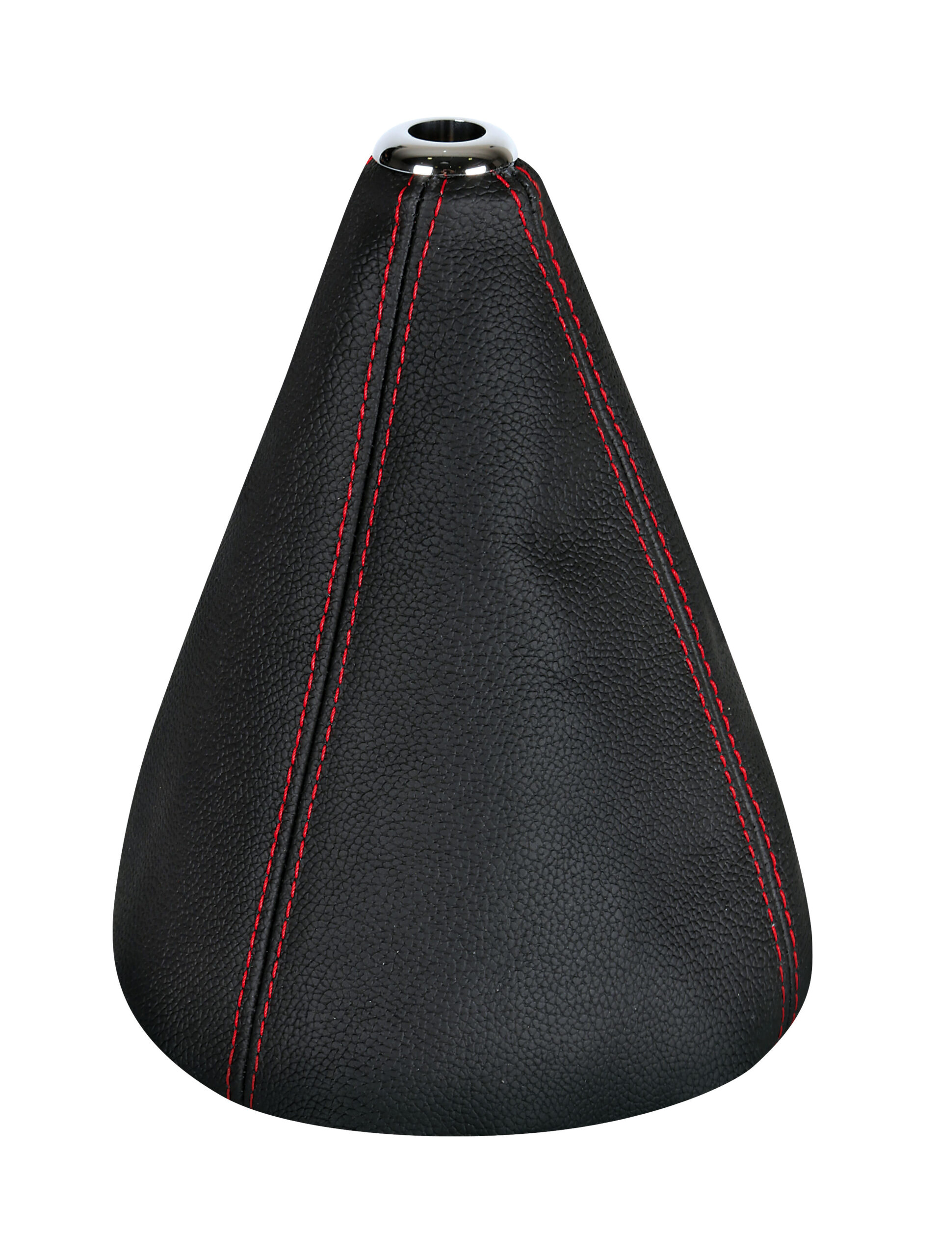 Premium, cuffia leva cambio in pelle - Nero/Rosso