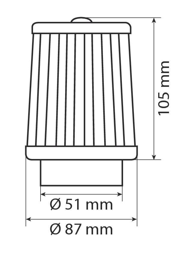 Pilot Performance AF-6, Filtro aria conico - immagine 2