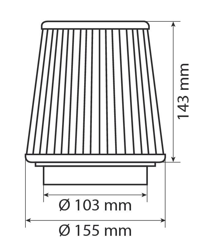 Pilot Performance AF-8, Filtro aria conico - immagine 2
