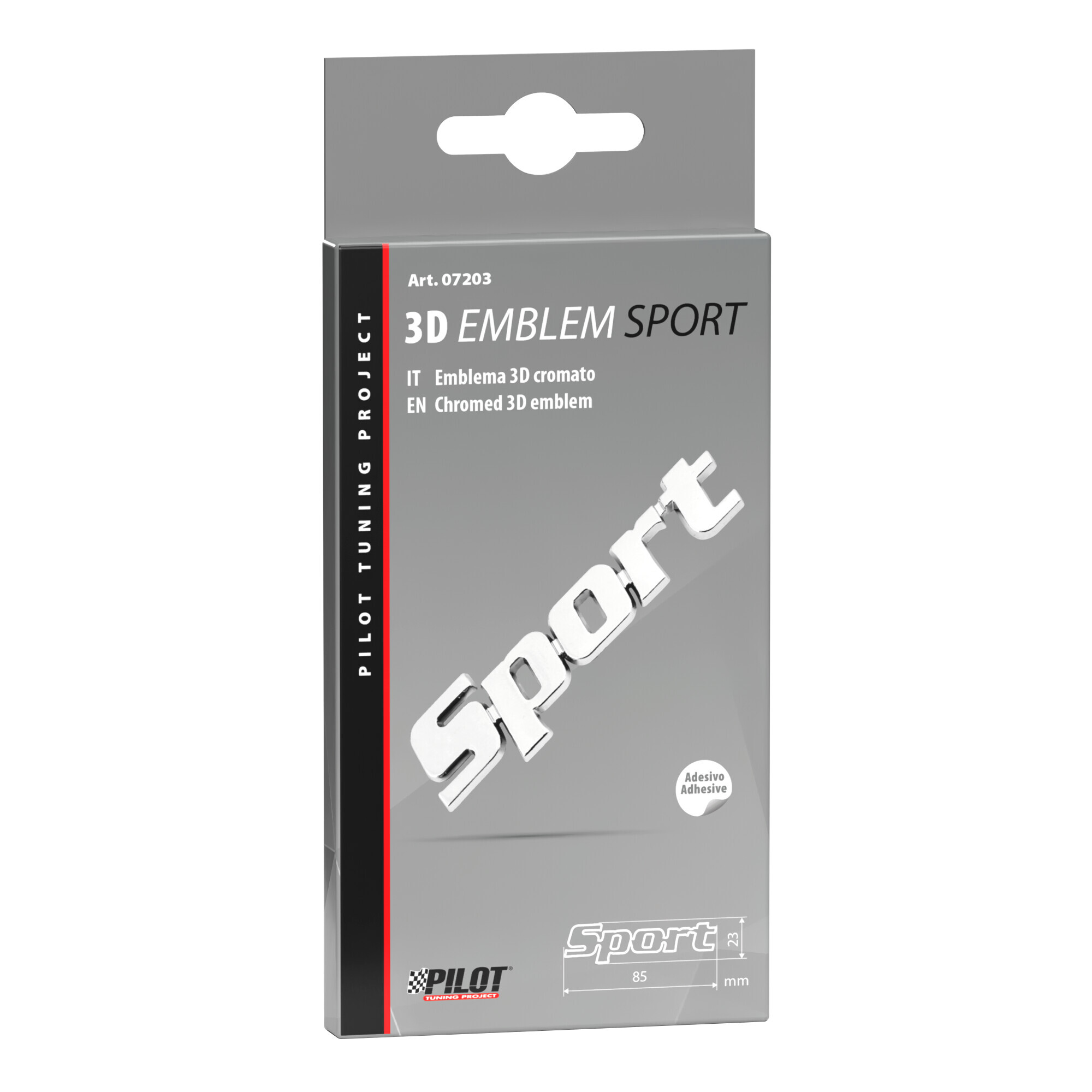 Emblema 3D cromato - Sport - immagine 2