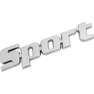 Emblema 3D cromato - Sport