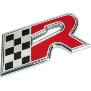 Emblema 3D cromato bicolore - R-Flag