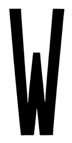 Spell-It, caratteri alfanumerici adesivi 80x35 mm - W