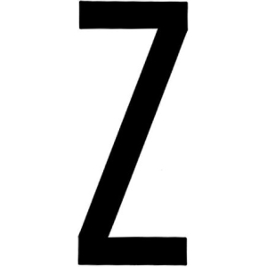 Spell-It, caratteri alfanumerici adesivi 80x35 mm - Z