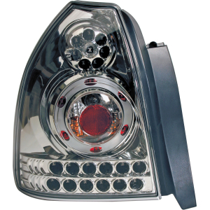 Coppia fanali posteriori LED - compatibile per  Honda Civic (11/95-2/01) - Cromo
