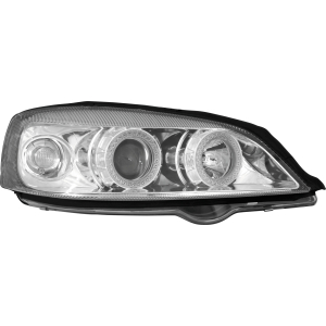 Coppia fanali anteriori Angel-Eyes - compatibile per  Opel Astra G (2/98-3/04) - Cromo