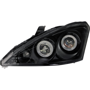 Coppia fanali anteriori Angel-Eyes - compatibile per  Ford Focus (10/00-12/04) - Nero
