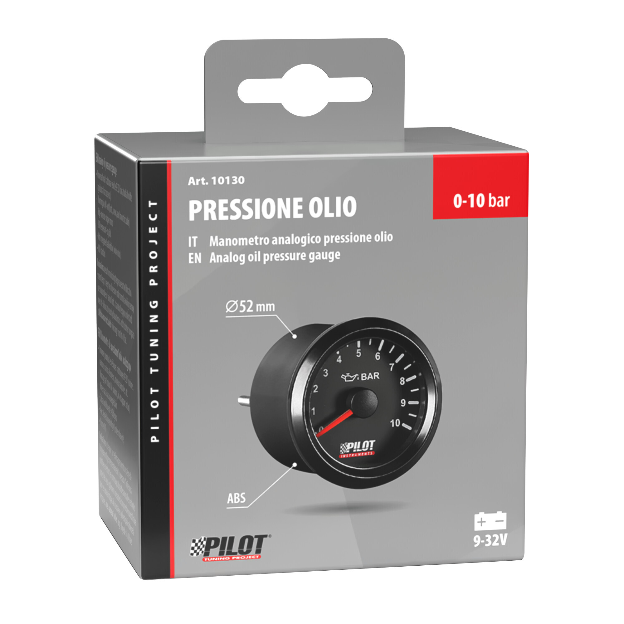 Black Analogue Gauge Series, Pressione olio - Ø 2” (52 mm) - immagine 2