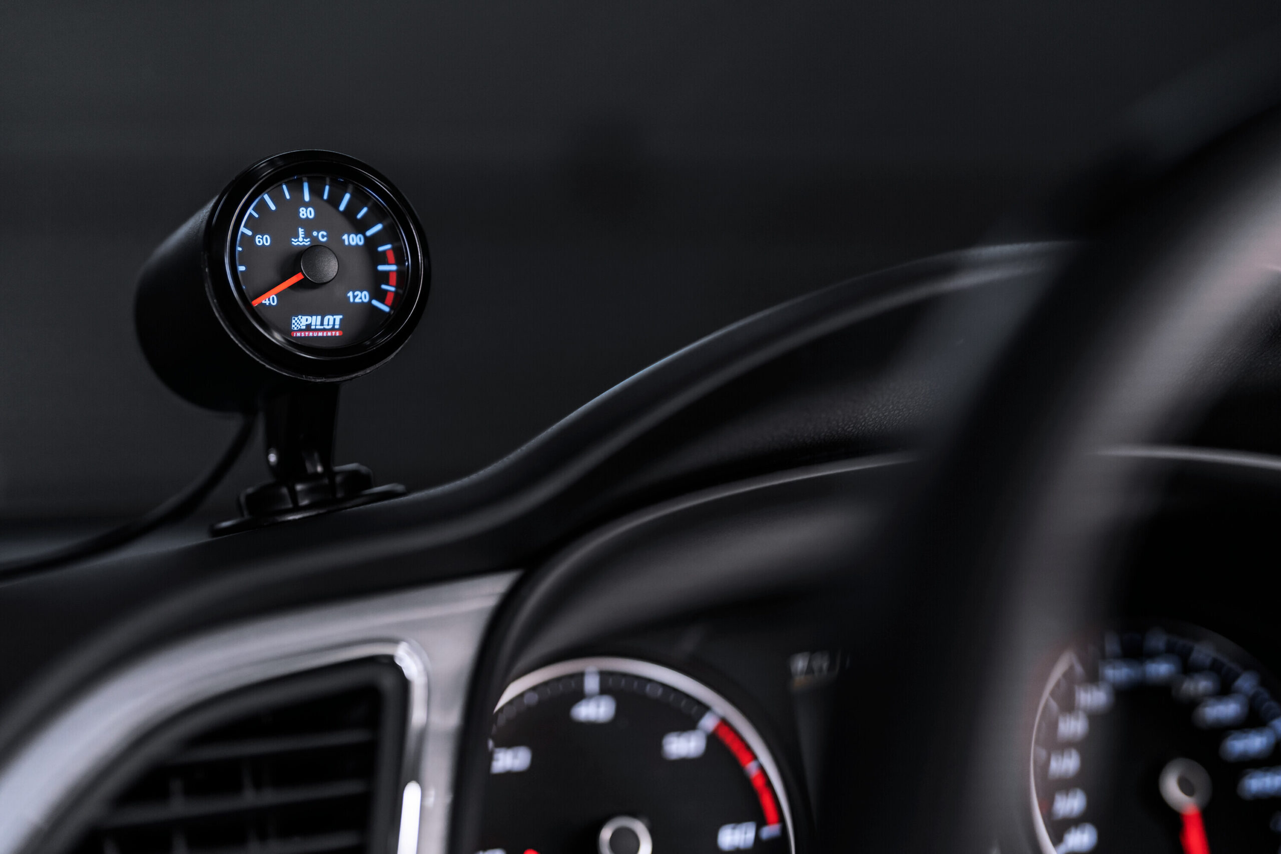 Black Analogue Gauge Series, Temperatura acqua - Ø 2” (52 mm) - immagine 3