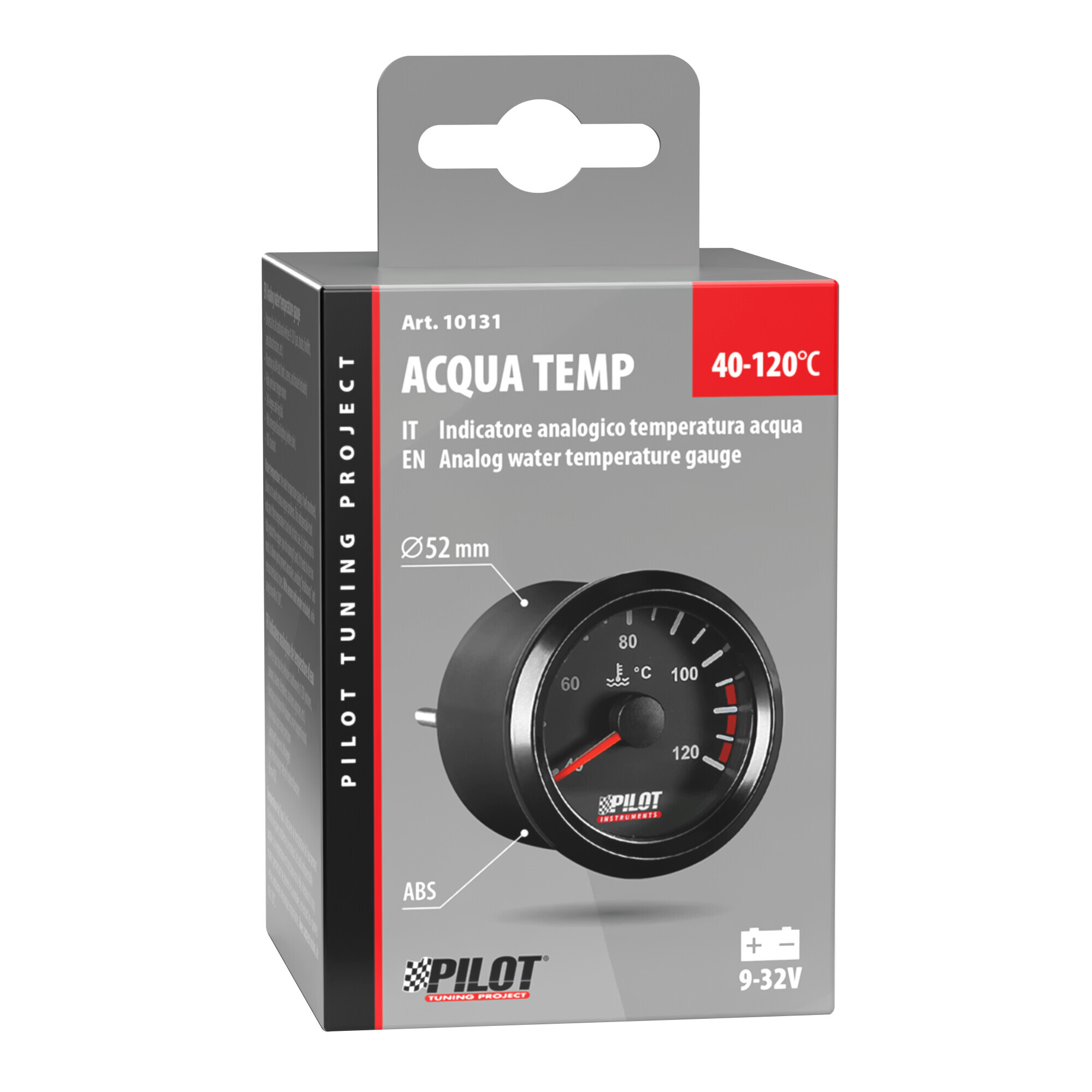 Black Analogue Gauge Series, Temperatura acqua - Ø 2” (52 mm) - immagine 4