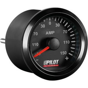 Black Analogue Gauge Series, Amperometro - Ø 2” (52 mm)