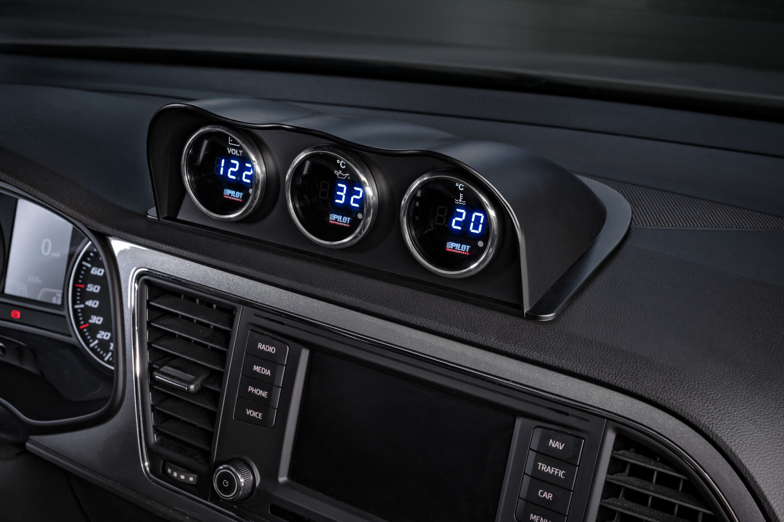 Black Digital Gauge Series, Voltimetro - Ø 2” (52 mm) - immagine 4