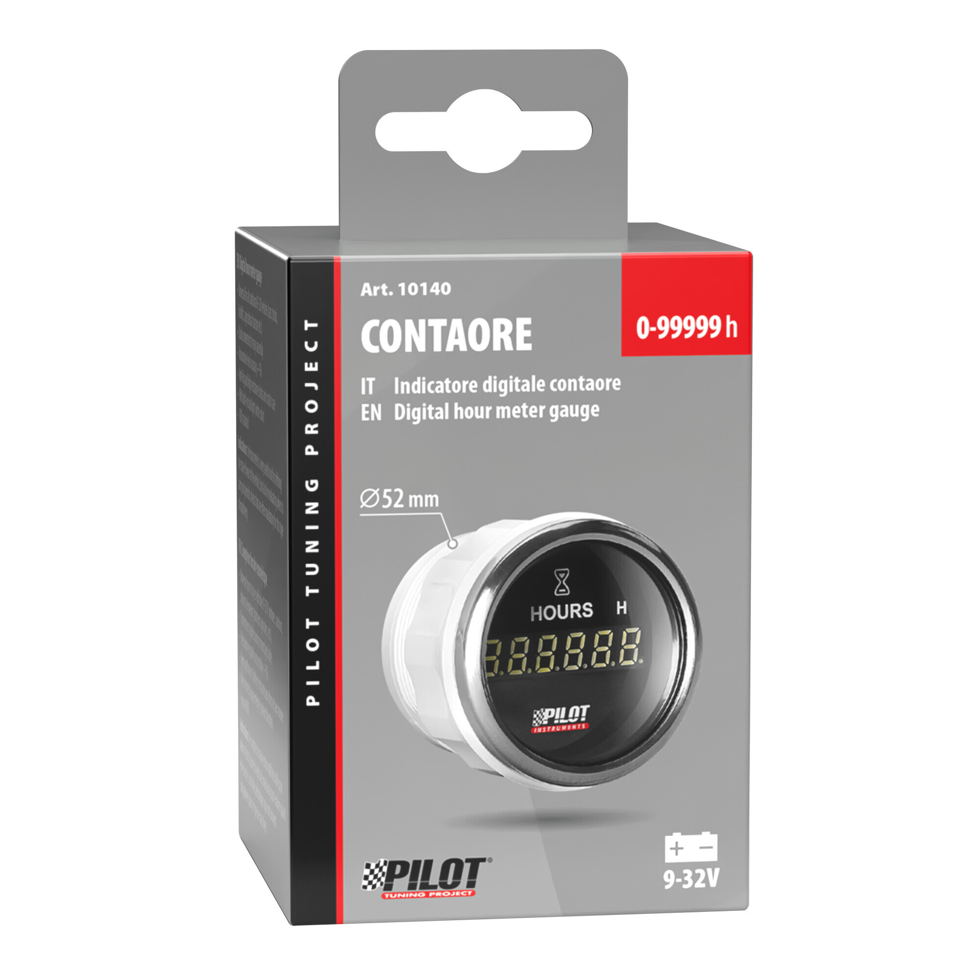 Black Digital Gauge Series, Contaore - Ø 2” (52 mm) - immagine 2