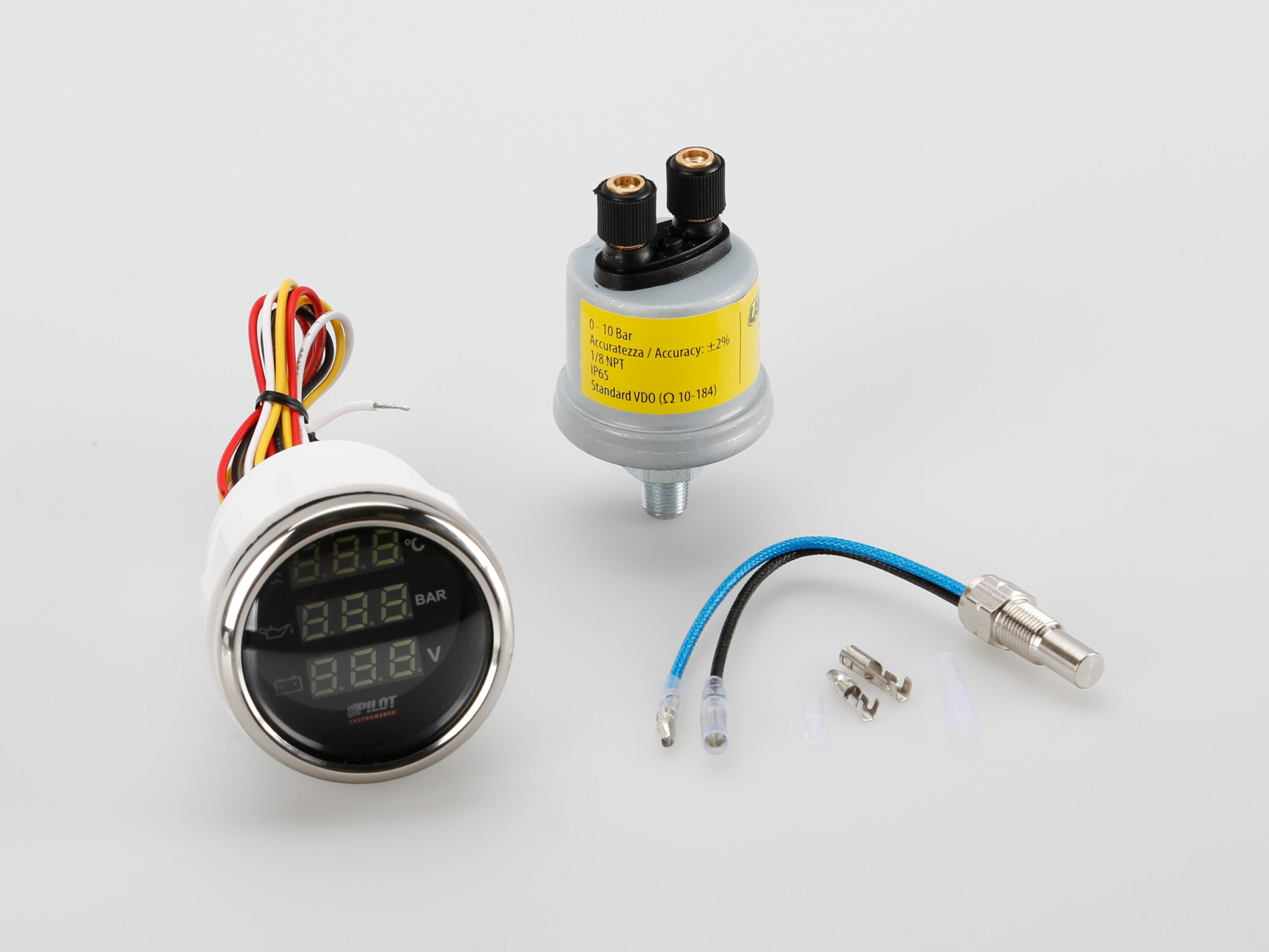 Black Digital Gauge Series, Manometro 3 in 1 - Ø 2” (52 mm) - immagine 2