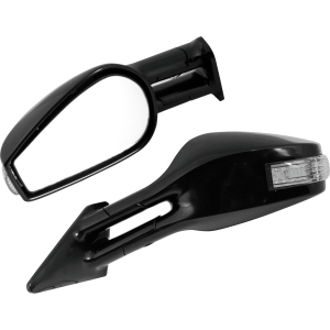 Race-6 Led, coppia specchi retrovisori esterni - Nero