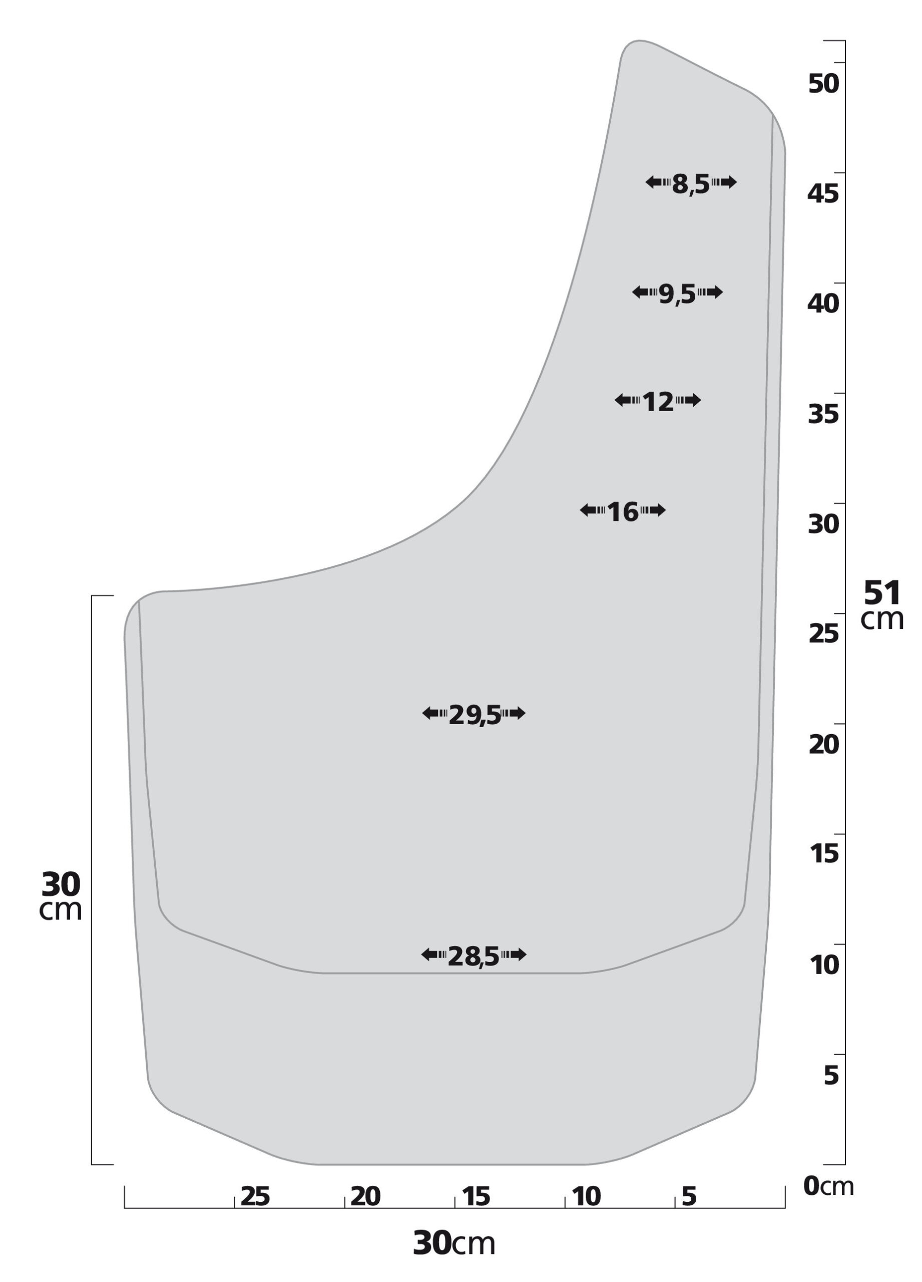 Splash-Guards Mud-Max, paraspruzzi per 4x4, furgoni, pick-up - Size 2 - immagine 2