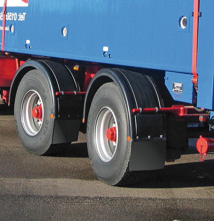 Coppia paraspruzzi in PVC omologati per camion - 35 cm - immagine 3