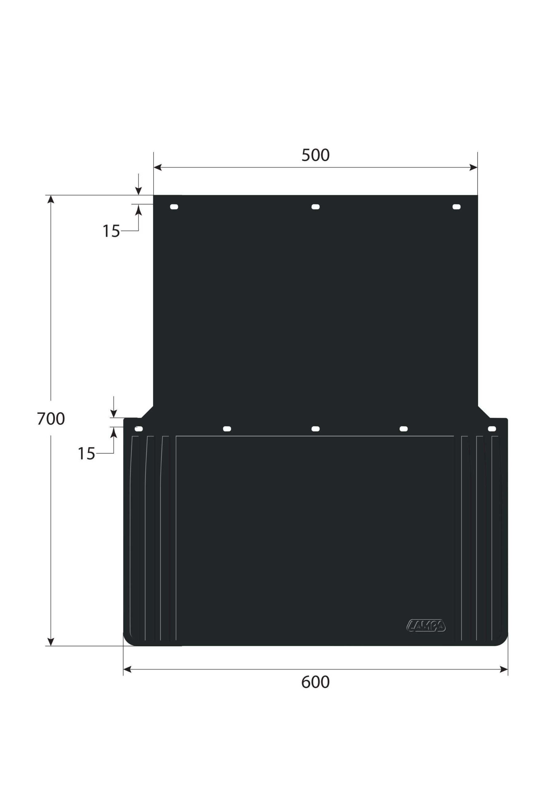 Coppia paraspruzzi omologati personalizzati - 60x70 cm - Stampa 2 colori - immagine 4