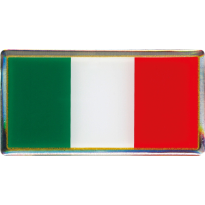 Sticky 3D - Tricolore Italia classico, 1 pz - 78x40 mm