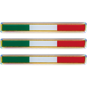 Sticky 3D - Tricolore Italia, 3 pz - 55x8 mm