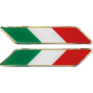 Sticky 3D - Tricolore Italia corto diagonale, 2 pz - 88x16 mm