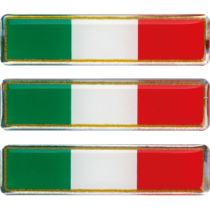 Sticky 3D - Tricolore Italia corto classico, 3 pz - 55x16 mm
